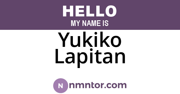 Yukiko Lapitan