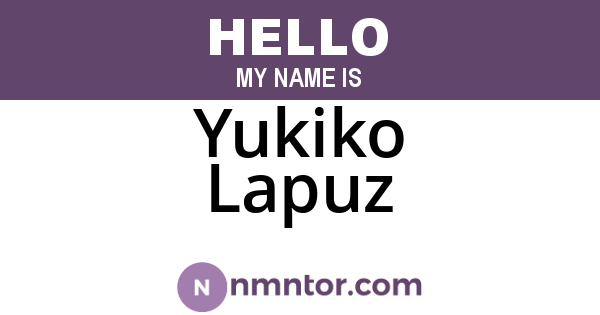Yukiko Lapuz