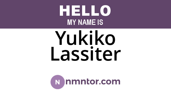 Yukiko Lassiter