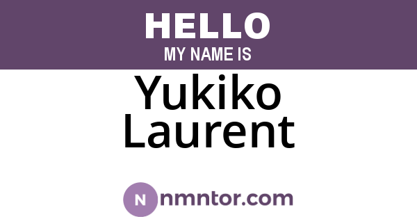 Yukiko Laurent