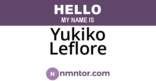 Yukiko Leflore