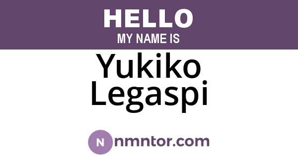 Yukiko Legaspi