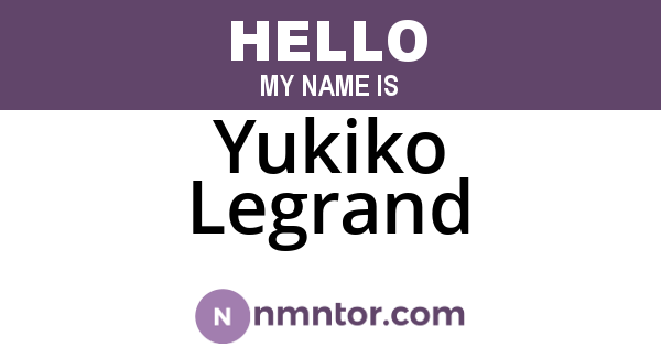 Yukiko Legrand