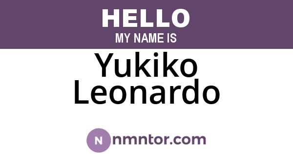 Yukiko Leonardo