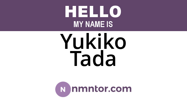 Yukiko Tada