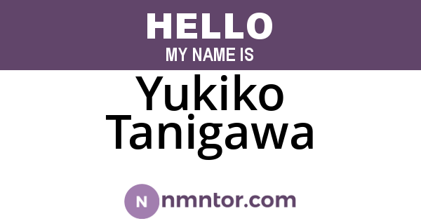 Yukiko Tanigawa