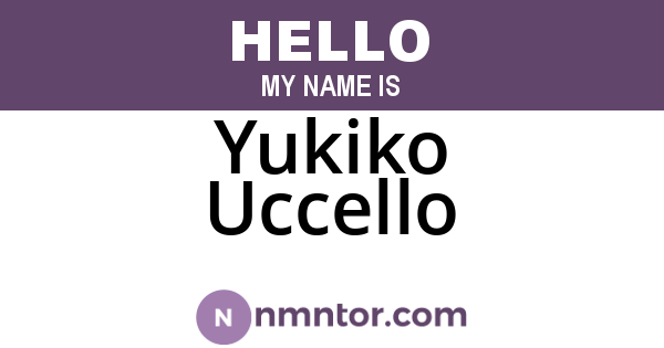 Yukiko Uccello