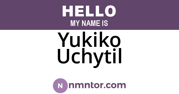 Yukiko Uchytil
