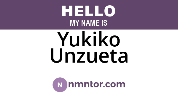Yukiko Unzueta