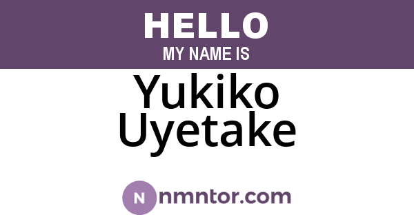Yukiko Uyetake