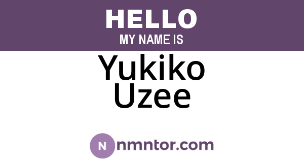 Yukiko Uzee