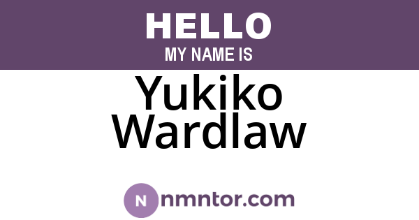 Yukiko Wardlaw