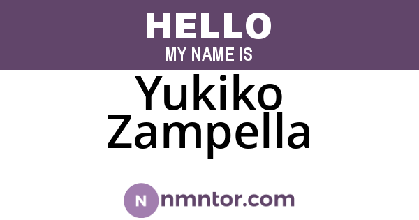 Yukiko Zampella