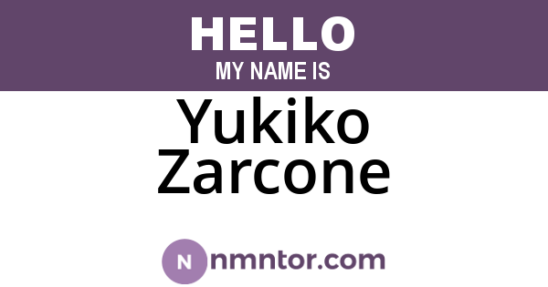 Yukiko Zarcone