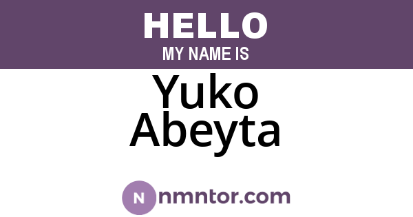 Yuko Abeyta