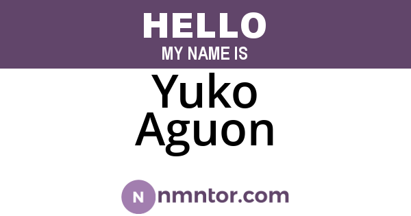 Yuko Aguon