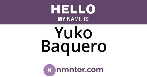 Yuko Baquero