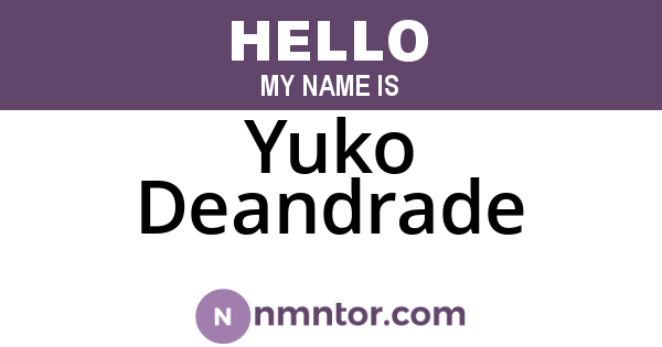 Yuko Deandrade