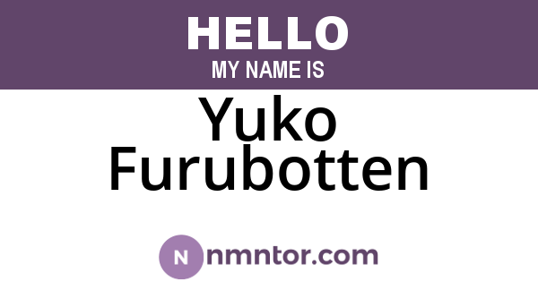 Yuko Furubotten