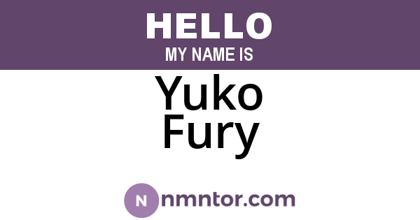 Yuko Fury