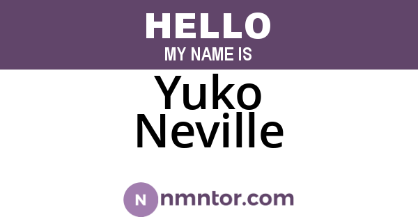 Yuko Neville