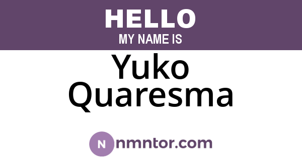 Yuko Quaresma