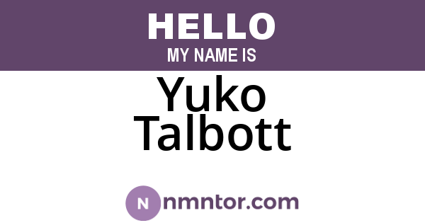 Yuko Talbott