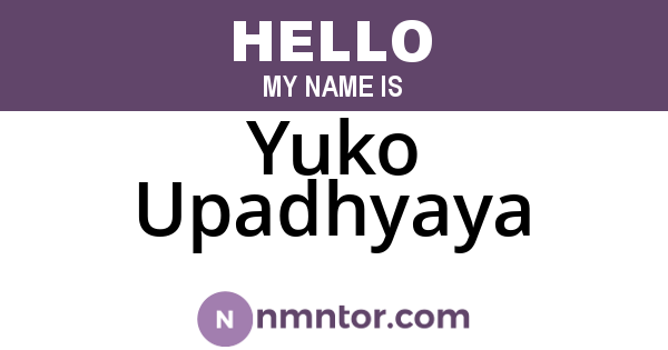 Yuko Upadhyaya