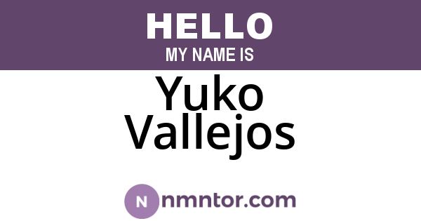 Yuko Vallejos