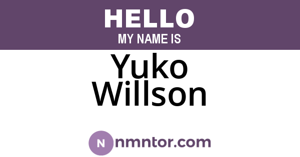 Yuko Willson