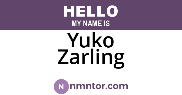 Yuko Zarling