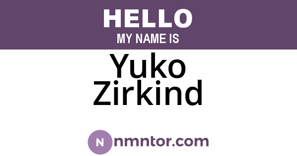 Yuko Zirkind