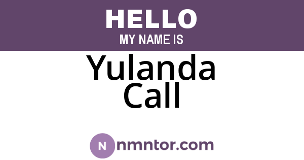 Yulanda Call