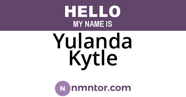 Yulanda Kytle