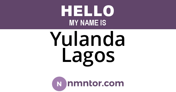 Yulanda Lagos