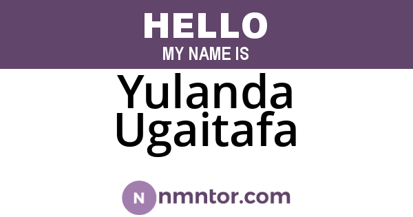 Yulanda Ugaitafa