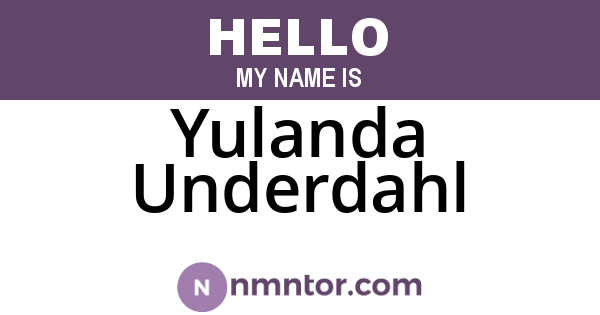 Yulanda Underdahl