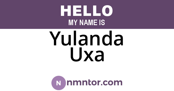 Yulanda Uxa