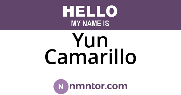 Yun Camarillo