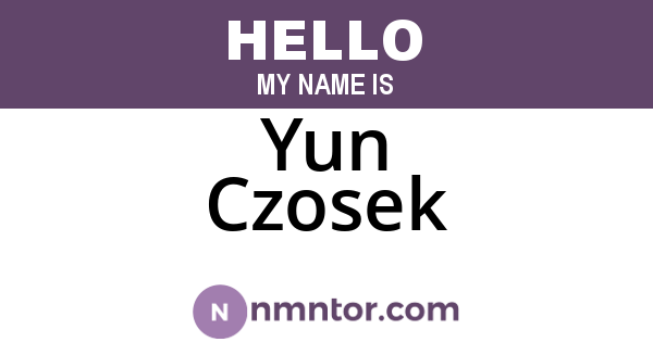 Yun Czosek