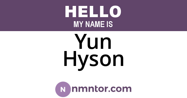 Yun Hyson