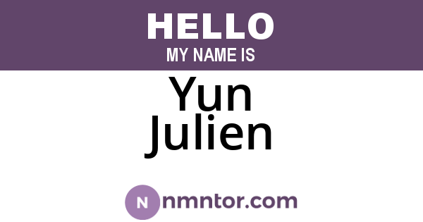 Yun Julien