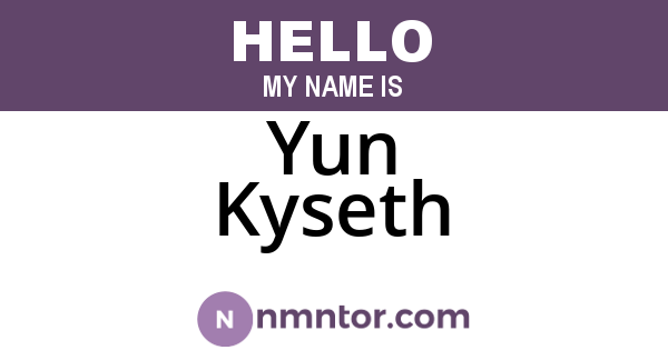 Yun Kyseth
