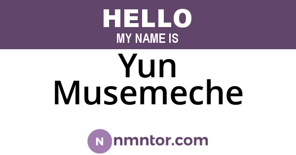 Yun Musemeche