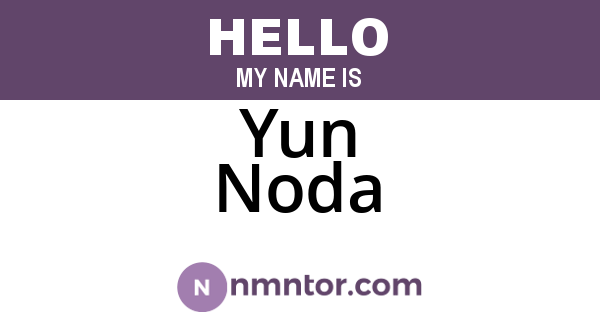 Yun Noda