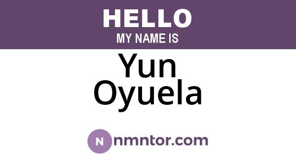 Yun Oyuela
