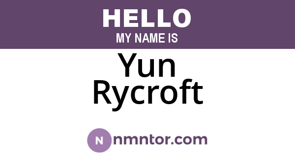 Yun Rycroft