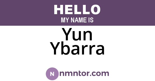 Yun Ybarra