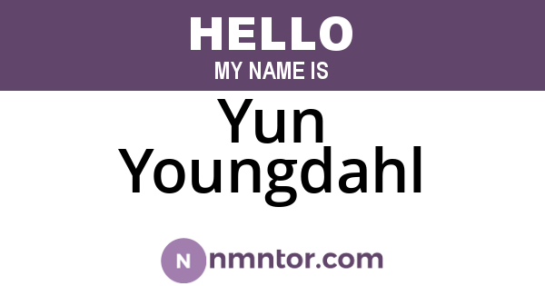 Yun Youngdahl