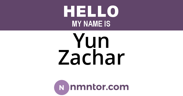 Yun Zachar